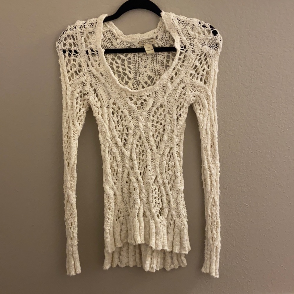 Lucky Brand | Spring Open Knit Sweater